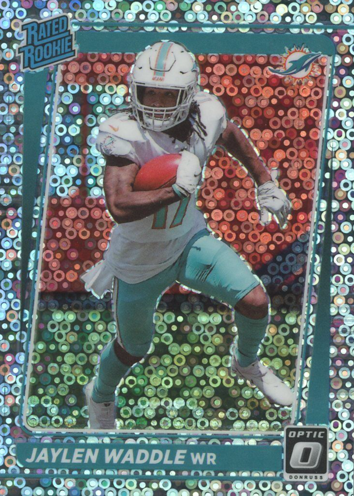 Jaylen Waddle 2021 Optic #208 Silver Circles /125 Price