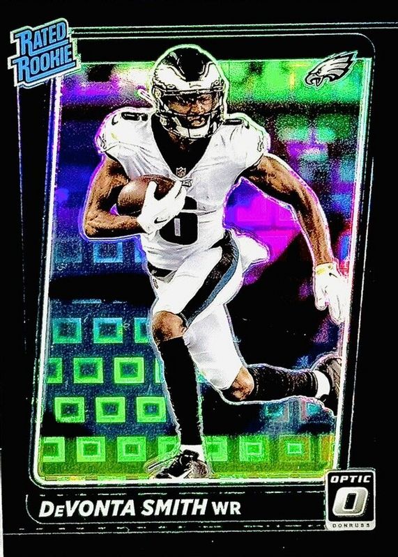 DeVonta Smith 2021 Optic #205 Black Pandora /25 Rookie BGS 9.5