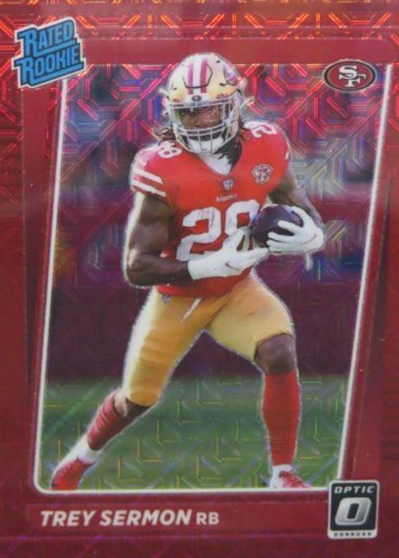 Trey Sermon 2021 Optic #224 Red Mojo Rookie SGC 10