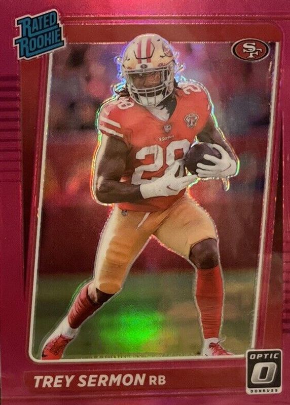 Trey Sermon 2021 Optic #224 Pink Rookie SGC 10