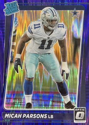 2021 Optic #245 Purple Shock