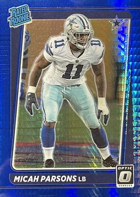 2021 Optic #245 Blue Hyper