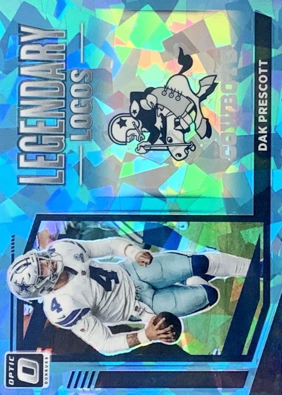 Dak Prescott 2021 Optic #LL-5 Legendary Logos - Ice /15 PSA 9