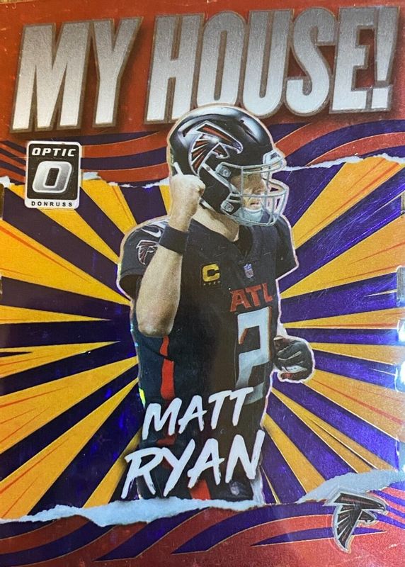 Matt Ryan 2021 Optic #MH-17 My House! - Black Pandora /25 PSA 10