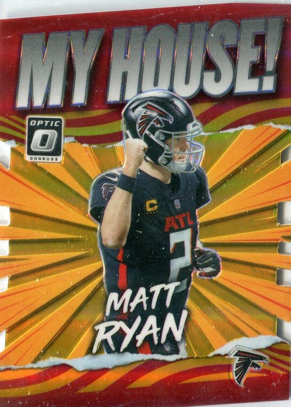 Matt Ryan 2021 Optic #MH-17 My House! - Gold /10 SGC 9.5