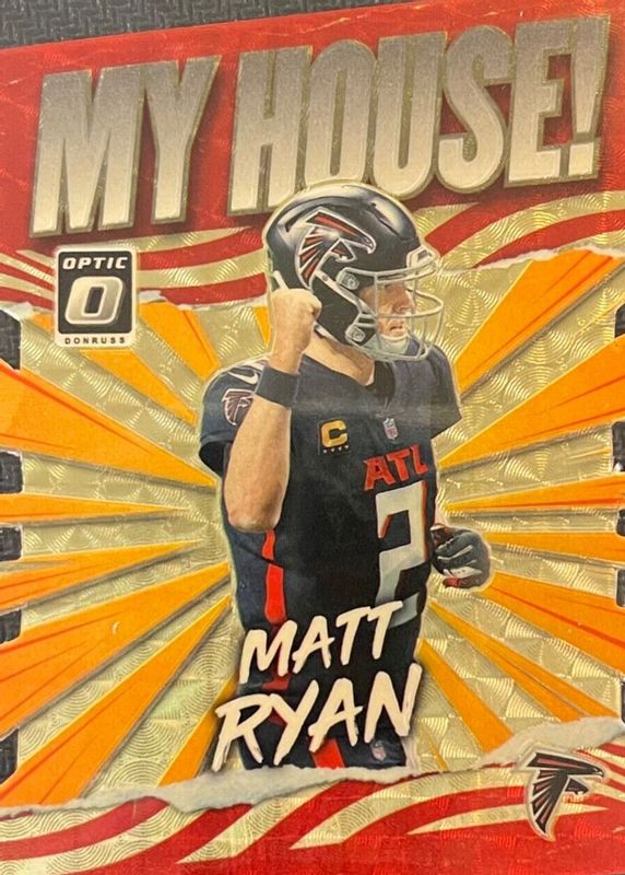 Matt Ryan 2021 Optic #MH-17 My House! - Gold Vinyl /1 RAW