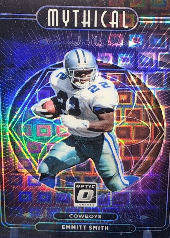 Emmitt Smith 2021 Optic #MY-15 Mythical - Black Pandora /25 PSA 9