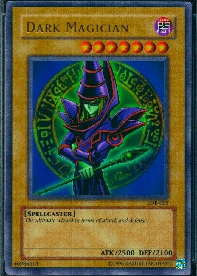 Dark Magician 2002 Legend of Blue Eyes White Dragon #LOB-005 Base