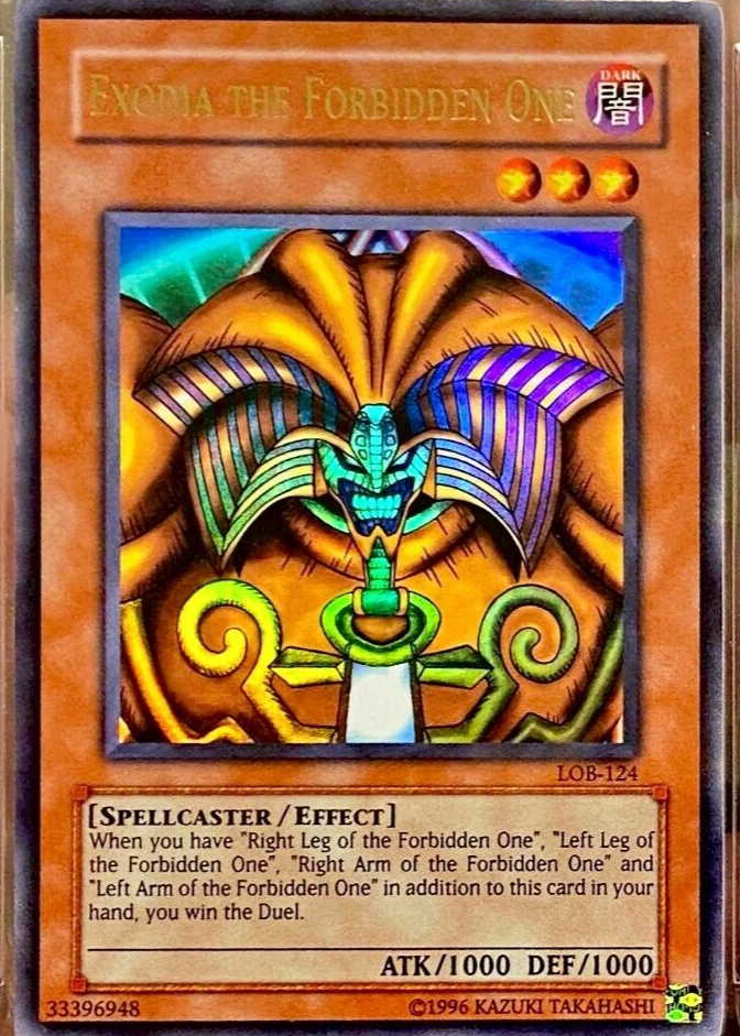 Yugioh - Exodia the Forbidden One LOB-124 Ultra Rare Asian