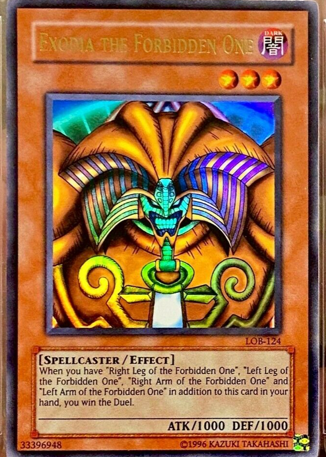 Exodia the Forbidden One 2002 Legend of Blue Eyes White Dragon 