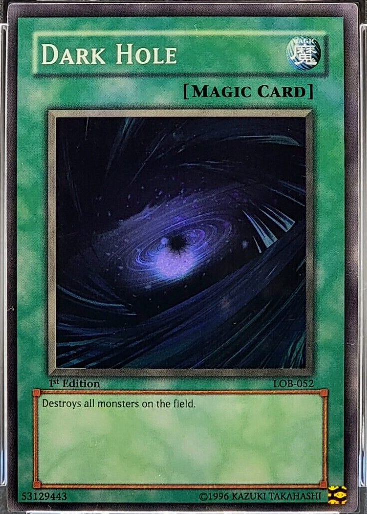 Dark Hole 2002 Legend of Blue Eyes White Dragon #LOB-052 1st