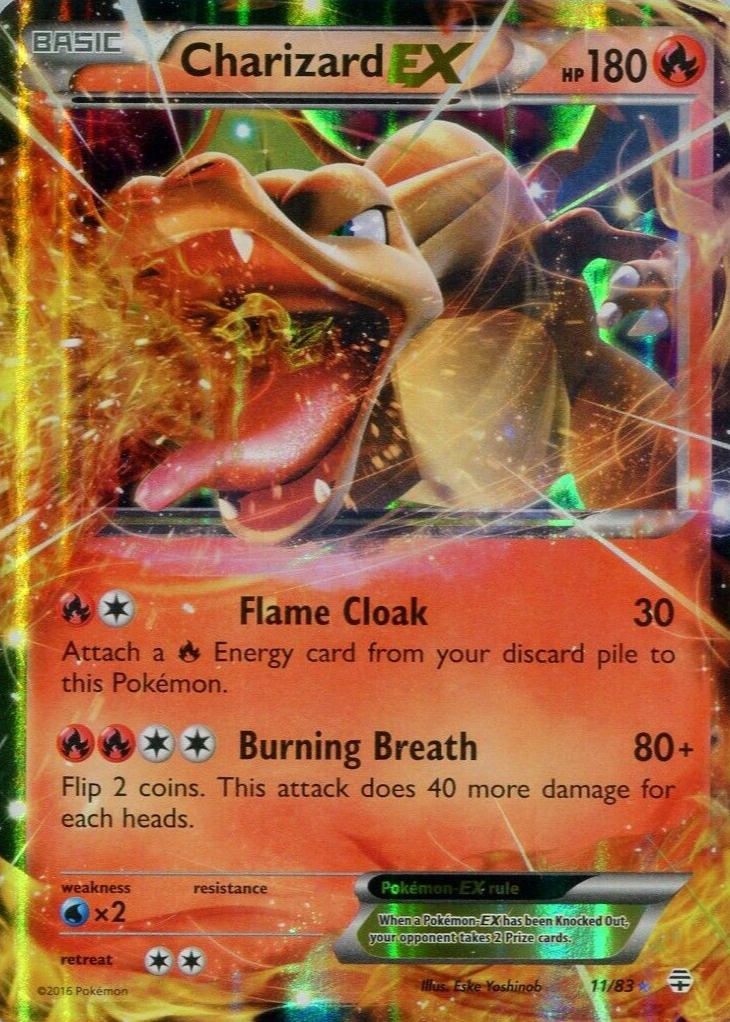 Charizard ex 2016 XY: Generations #11/83 Holo Price Guide - Sports