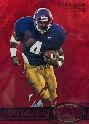 1997 Metal Universe #197 Precious Metal Gems Red /135