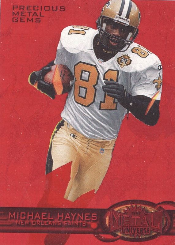 Michael Haynes 1997 Metal Universe #59 Precious Metal Gems Red /135 SGC 8