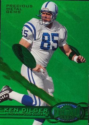 Ken Dilger 1996 Pacific Invincible #I-63 Platinum Blue Price