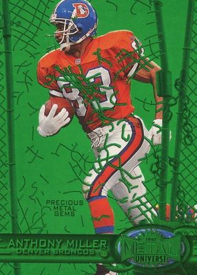 1997 Metal Universe #166 Precious Metal Gems Green /15