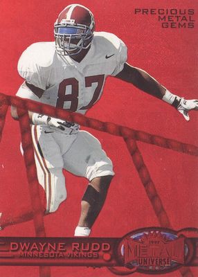 1997 Metal Universe #180 Precious Metal Gems Red /135