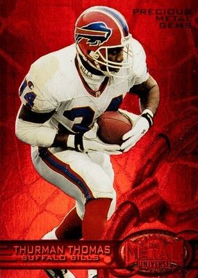 1997 Metal Universe #158 Precious Metal Gems Red /135