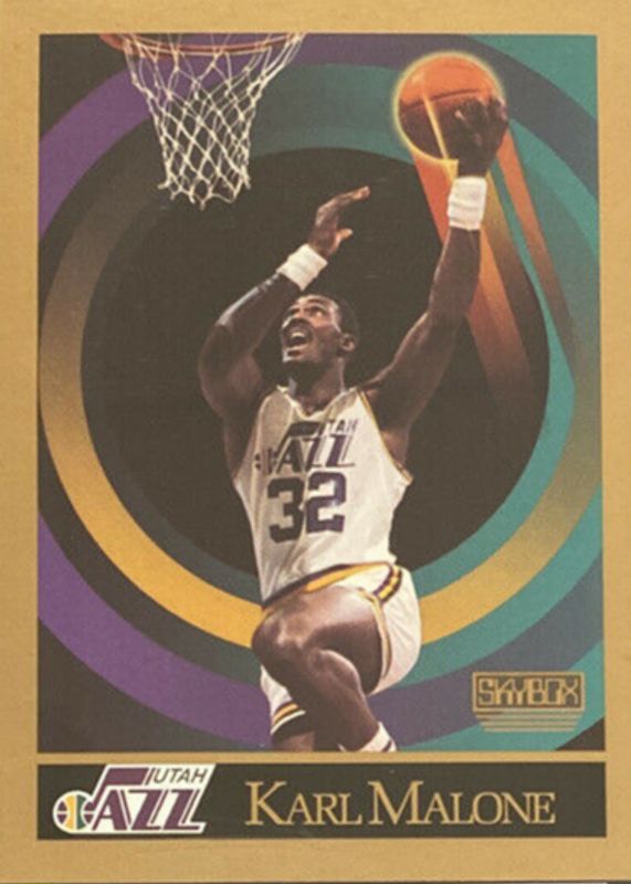 Karl Malone 1990 SkyBox Base PSA 10