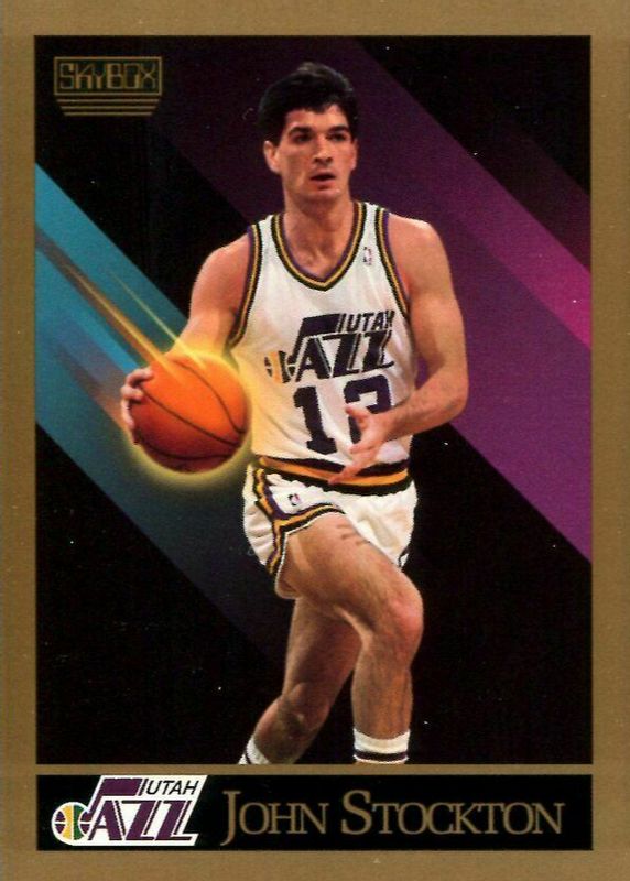 John Stockton 1990 SkyBox Base PSA 10