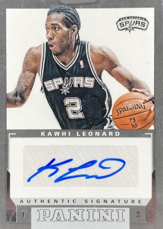 Kawhi Leonard 2012 Panini #27 Rookie Signatures Rookie PSA 9