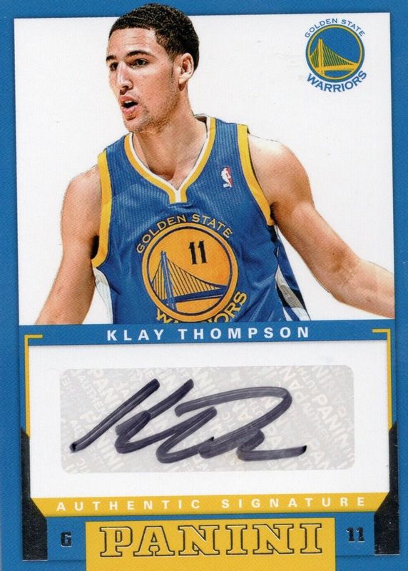 Klay Thompson 2012 Panini #52 Rookie Signatures Rookie BGS 9.5