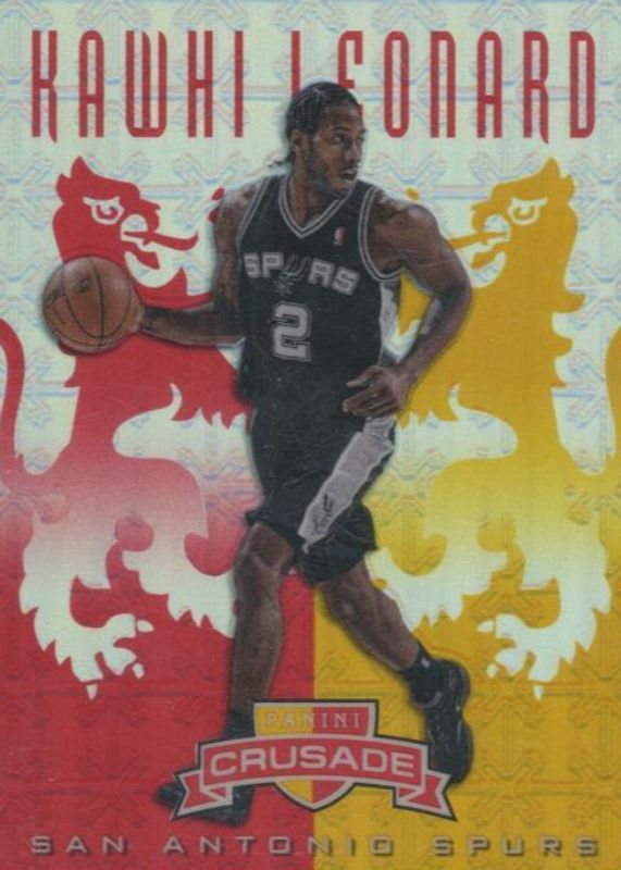 Kawhi Leonard 2012 Crusade #47 Prizm Red & Gold /99 Rookie RAW