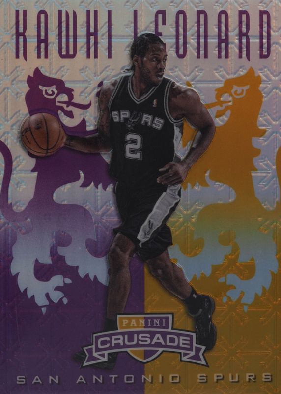 Kawhi Leonard 2012 Crusade #47 Prizm Purple & Gold /49 Rookie SGC 9.5