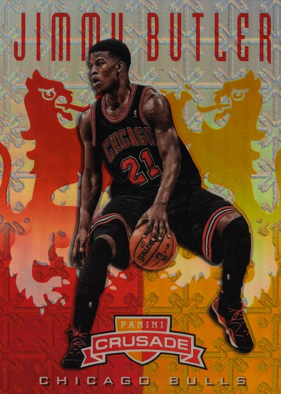 Jimmy Butler 2012 Crusade #46 Prizm Red & Gold /99 Rookie RAW