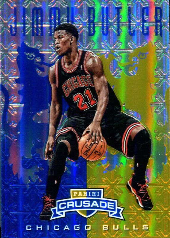 Jimmy Butler 2012 Crusade #46 Prizm Blue & Gold Rookie BGS 9.5