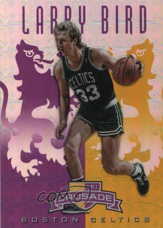 Larry Bird 2012 Crusade #75 Prizm Purple & Gold /49 PSA 10