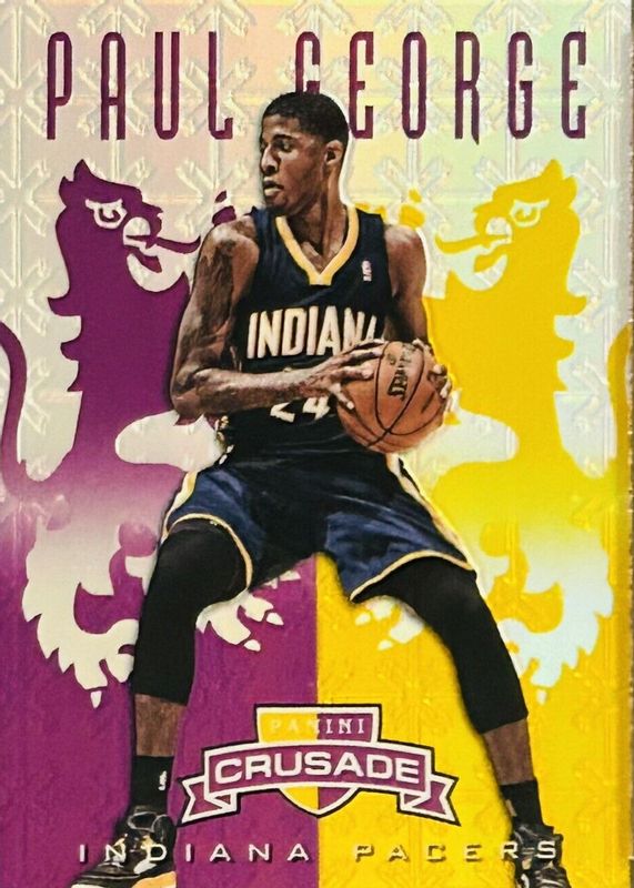 Paul George 2012 Crusade #228 Prizm Purple & Gold /49 BGS 9.5