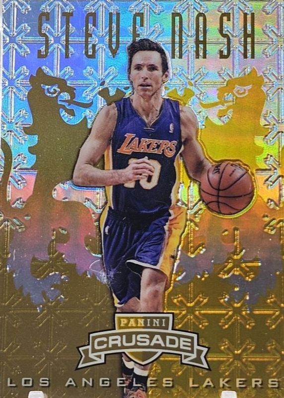 Steve Nash 2012 Crusade #285 Prizm Gold /10 PSA 10