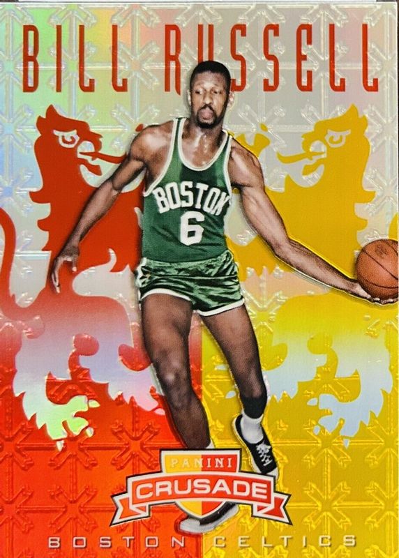 Bill Russell 2012 Crusade #105 Prizm Red & Gold /99 PSA 10