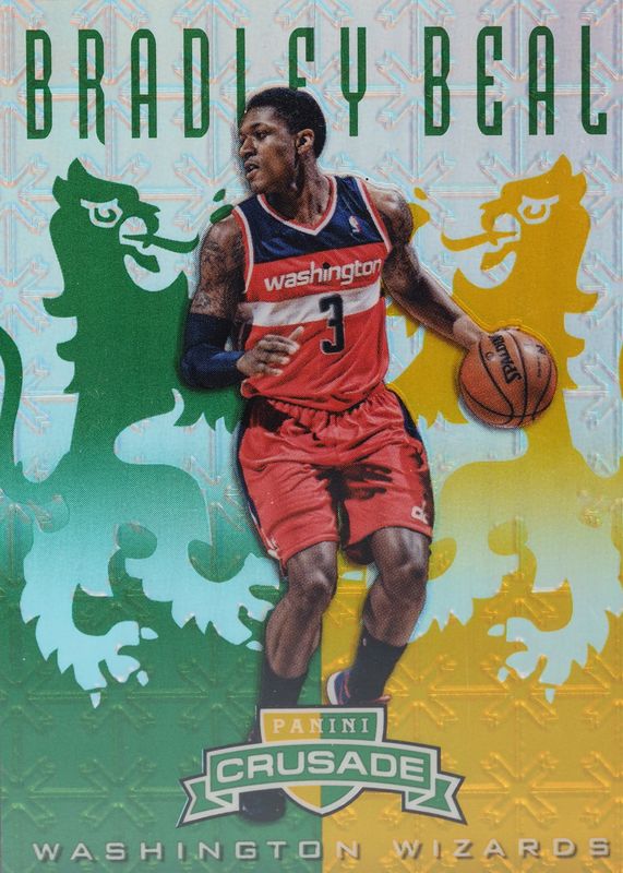 Bradley Beal 2012 Crusade #22 Prizm Green & Gold /25 Rookie RAW