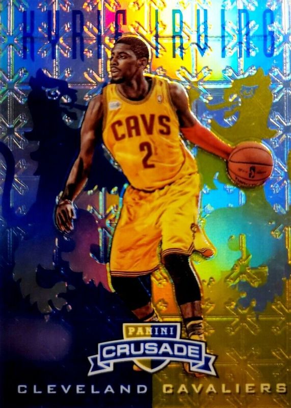 Kyrie Irving 2012 Crusade #25 Prizm Blue & Gold Rookie SGC 9