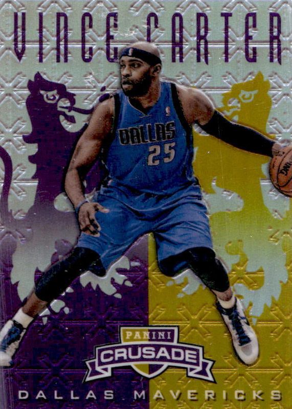 Vince Carter 2012 Crusade #283 Prizm Purple & Gold /49 PSA 10