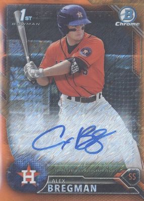 2016 Bowman #CPA-AB Chrome Prospect Auto - Orange Shimmer Refractor /10 (1st)