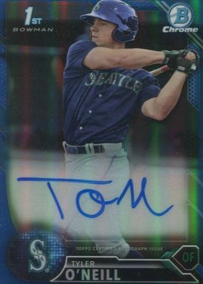 2016 Bowman #CPA-TO Chrome Prospect Auto - Blue Refractor /150 (1st)