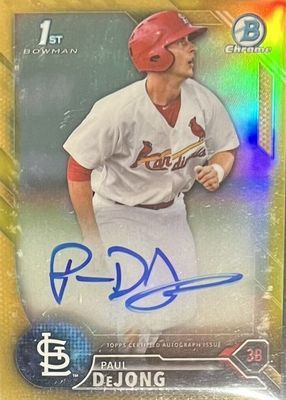 2016 Bowman #CPA-PD Chrome Prospect Auto - Gold Refractor /50 (1st)