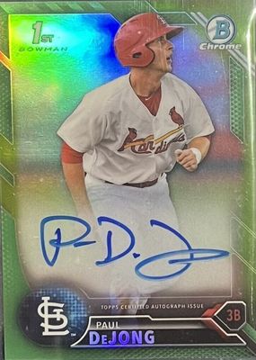 2016 Bowman #CPA-PD Chrome Prospect Auto - Green Refractor /99 (1st)