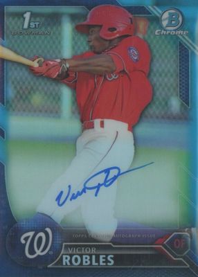 2016 Bowman #CPA-VR Chrome Prospect Auto - Blue Refractor /150 (1st)