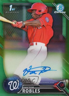 2016 Bowman #CPA-VR Chrome Prospect Auto - Green Refractor /99 (1st)