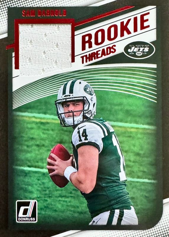 Sam Darnold 2018 Donruss #1 Rookie Threads - Red PSA 10