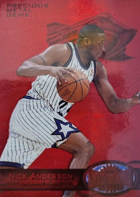 Nick Anderson 1997 Metal Universe #103 Precious Metal Gems Red /90 SGC 6.5