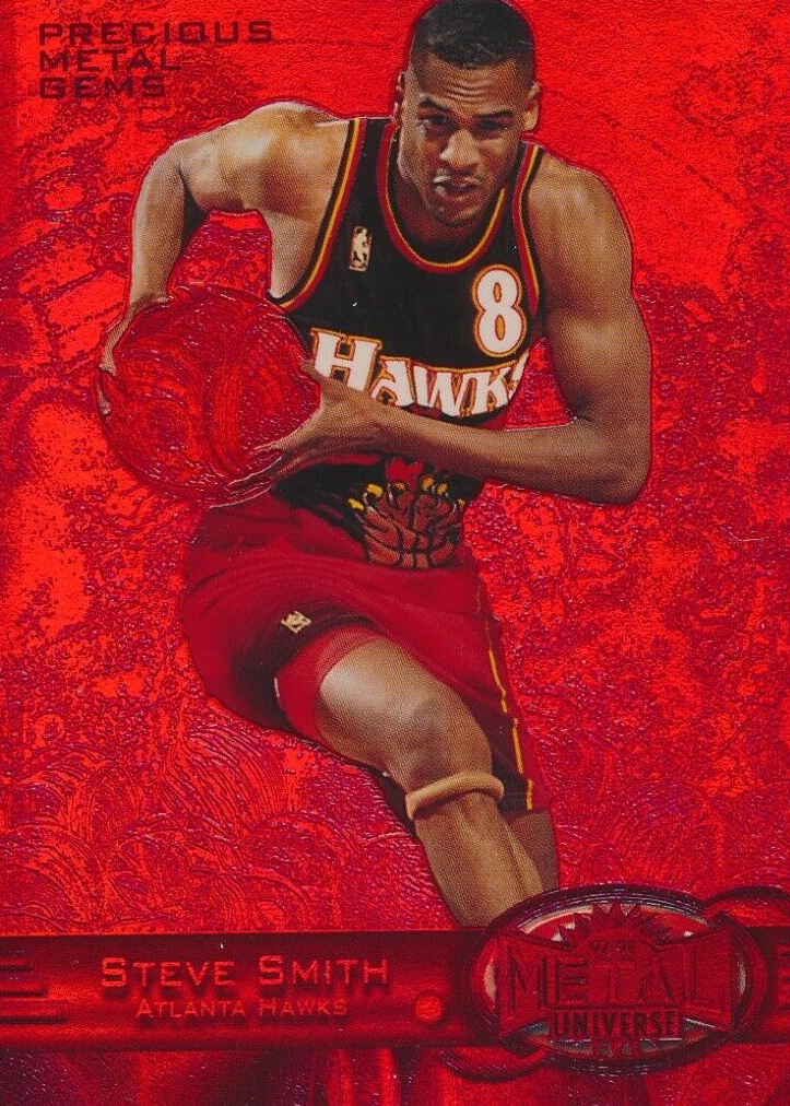 Steve Smith (NBA) 1997 Metal Universe #6 Precious Metal Gems