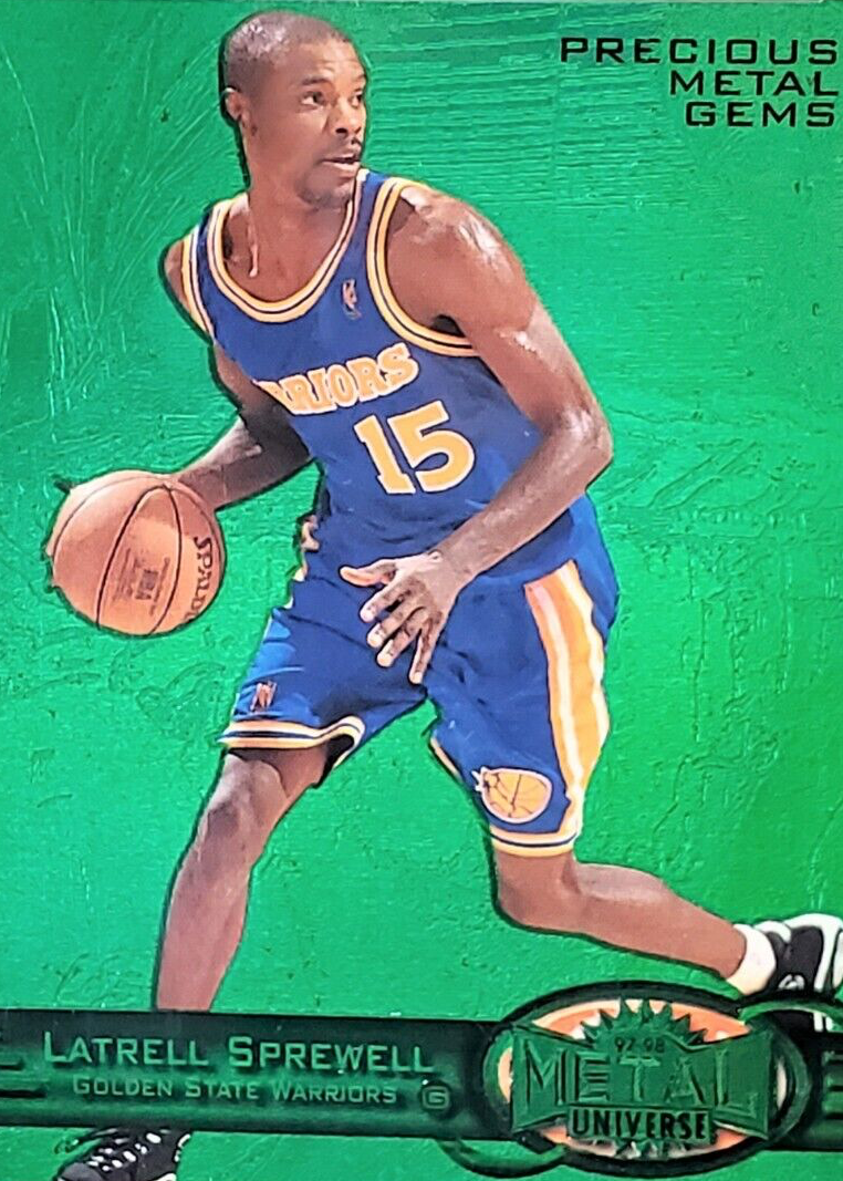 Latrell Sprewell 1997 Metal Universe #123 Precious Metal