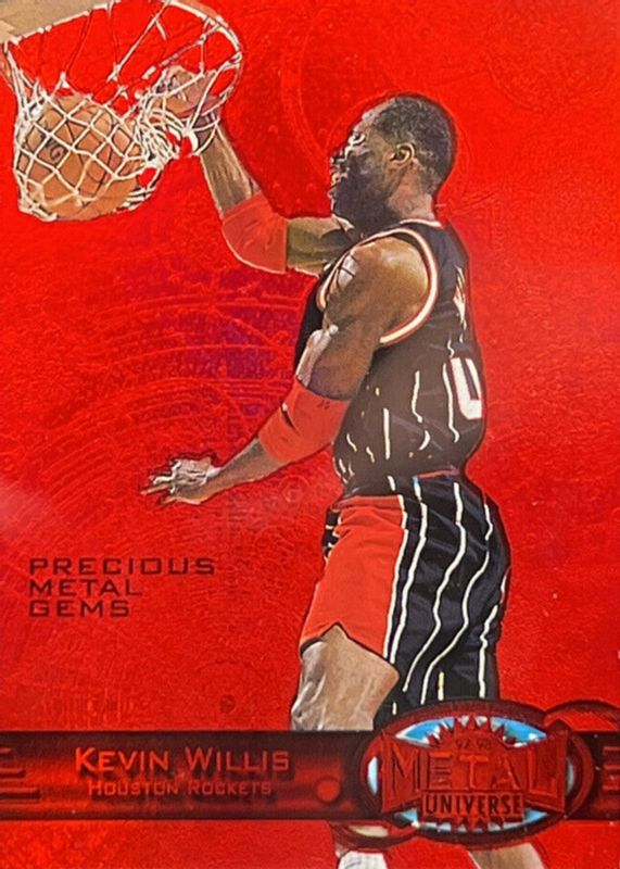 Kevin Willis 1997 Metal Universe #39 Precious Metal Gems Red /90 PSA 8