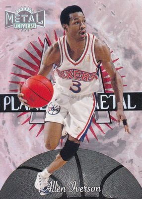 Allen Iverson 1997 Metal Universe #2 Planet Metal RAW Price Guide 