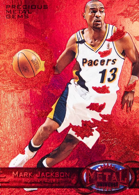 Mark Jackson 1997 Metal Universe #116 Precious Metal Gems Red /90 SGC 6.5